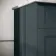 Lucia Inky Blue Double Vanity with Marble Top & Curved Counter Top Basin 1200mm