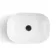 Avon Gloss White Vanity Drawer with Curved Counter Top Basin 600mm - Black Accents