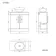 Avon Stone Grey Vanity with Curved Counter Top Basin 800mm - Black Accents