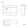 Harper Charcoal Elm Basin Vanity with Marble Top & Back To Wall Unit 1200mm - Black Accents