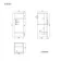 Harper Gloss White Side Cabinet Unit 300mm - Black Accents