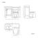 Bermuda Dove Grey Combination Vanity Basin and Hudson Toilet with Wooden Seat 1000mm
