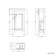 Bermuda Chalk White Cloakroom Basin Vanity 400mm - Brushed Brass Accents