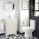 Bermuda Chalk White Basin Vanity 500mm - Brushed Brass Accents