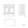Lucia Graphite Grey Vanity with Oak Effect Top & Round Counter Top Basin 840mm - Brushed Brass Accents