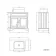 Lucia Midnight Green Vanity with Oak Effect Top & Curved Counter Top Basin 840mm