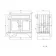 Lucia Midnight Green Vanity with Oak Effect Top & Curved Counter Top Basin 840mm