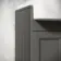 Monaco Graphite Grey Combination Vanity Basin and Hudson Toilet with Wooden Seat 1500mm - Brushed Brass Accents