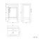 Bermuda Graphite Grey Basin Vanity 500mm - Brass Knurled Handles