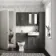 Monaco Graphite Grey Combination Vanity Traditional Basin and Hudson Toilet with Wooden Seat 1200mm - Brass Knurled Handles