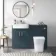 Harper Navy Blue Back To Wall Unit and Houston Toilet