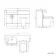 Harper Gloss White Combination Vanity Basin and Houston Toilet 1200mm - Brushed Brass Accents - Left Handed