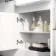 Harper Gloss White Combination Vanity Basin 1500mm (Excludes Toilet) - Brushed Brass Accents