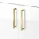 Harper Gloss White Combination Vanity Basin 1500mm (Excludes Toilet) - Brushed Brass Accents