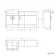 Harper Gloss White Combination Vanity Basin 1500mm (Excludes Toilet) - Brushed Brass Accents