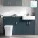 Harper Navy Blue Combination Vanity Basin and Houston Toilet 1500mm