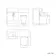 Harper Navy Blue Combination Vanity Basin and Tucson Toilet 1200mm - Black Accents - Left Handed