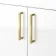 Harper Gloss White Combination Vanity Basin & Tucson Toilet 1000mm - Brushed Brass Accents