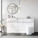 Foster Gloss White Combination Vanity Basin and Tucson Toilet 1500mm