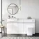 Foster Gloss White Combination Vanity Basin with Marble Top & Houston Toilet 1500mm
