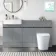 Foster Stone Grey Combination Vanity Basin and Tucson Toilet 1500mm