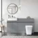 Foster Stone Grey Combination Vanity Basin and Houston Toilet 1500mm