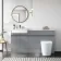 Foster Stone Grey Combination Vanity Basin with Marble Top & Tucson Toilet 1500mm