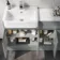 Foster Stone Grey Combination Vanity Basin with Marble Top & Tucson Toilet 1500mm