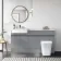 Foster Stone Grey Combination Vanity Basin with Marble Top & Houston Toilet 1500mm