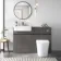 Foster Tungsten Grey Back To Wall Unit and Tucson Toilet