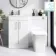 Mersey Gloss White Combination Vanity Basin and Houston Toilet 1000mm