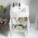 Mersey Gloss White Combination Vanity Basin and Houston Toilet 1000mm