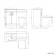 Mersey Gloss White Combination Vanity Basin and Houston Toilet 1000mm