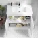 Mersey Gloss White Combination Vanity Basin and Houston Toilet 1300mm
