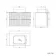 Crete Fluted Linen White Wall Hung Drawer Vanity with Marble Top & Curved Basin 800mm