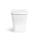 Capri Fog Grey Combination Vanity Basin and Houston Toilet 1350mm - Chrome Handles