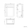 Capri Slate Grey Combination Vanity Basin and Houston Toilet 1050mm - Chrome Handles