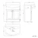 Capri Slate Grey Combination Vanity Basin and Houston Toilet 1350mm - Chrome Handles