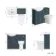 Capri Navy Blue Combination Vanity Basin and Miami Toilet 1050mm - Chrome Handles