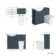 Capri Navy Blue Combination Vanity Basin and Houston Toilet 1050mm - Chrome Handles