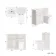 Milos Cotton White Combination Vanity Basin and Houston Toilet 1000mm - Chrome Handles