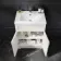 Milos Cotton White Combination Vanity Basin and Houston Toilet 1100mm - Chrome Handles