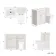 Milos Cotton White Combination Vanity Basin and Houston Toilet 1100mm - Chrome Handles