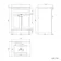 Milos Fog Grey Combination Vanity Basin and Houston Toilet 1100mm - Chrome Handles