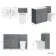 Milos Fog Grey Combination Vanity Basin and Houston Toilet 1300mm - Chrome Handles