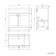 Milos Fog Grey Combination Vanity Basin and Houston Toilet 1300mm - Chrome Handles