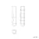 Harper Stone Grey Floor Standing Tall Cabinet Unit 1900x300mm