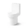 Trent Stone Grey Cloakroom Wall Hung Basin Vanity 400mm and Toilet Set