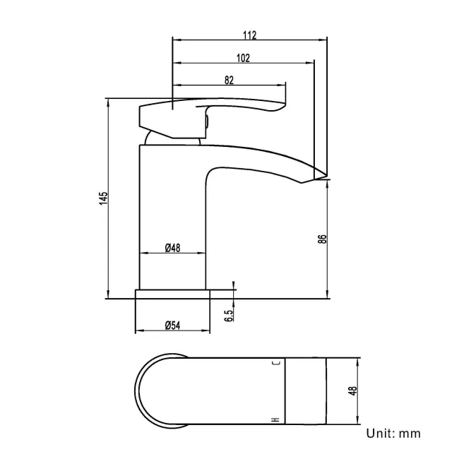 Severn Chrome Basin Mixer Tap