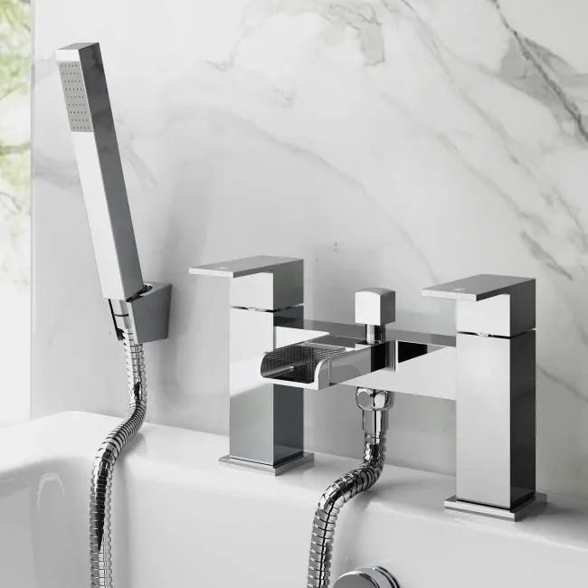 Avon Chrome Waterfall Bath Filler & Handheld Shower